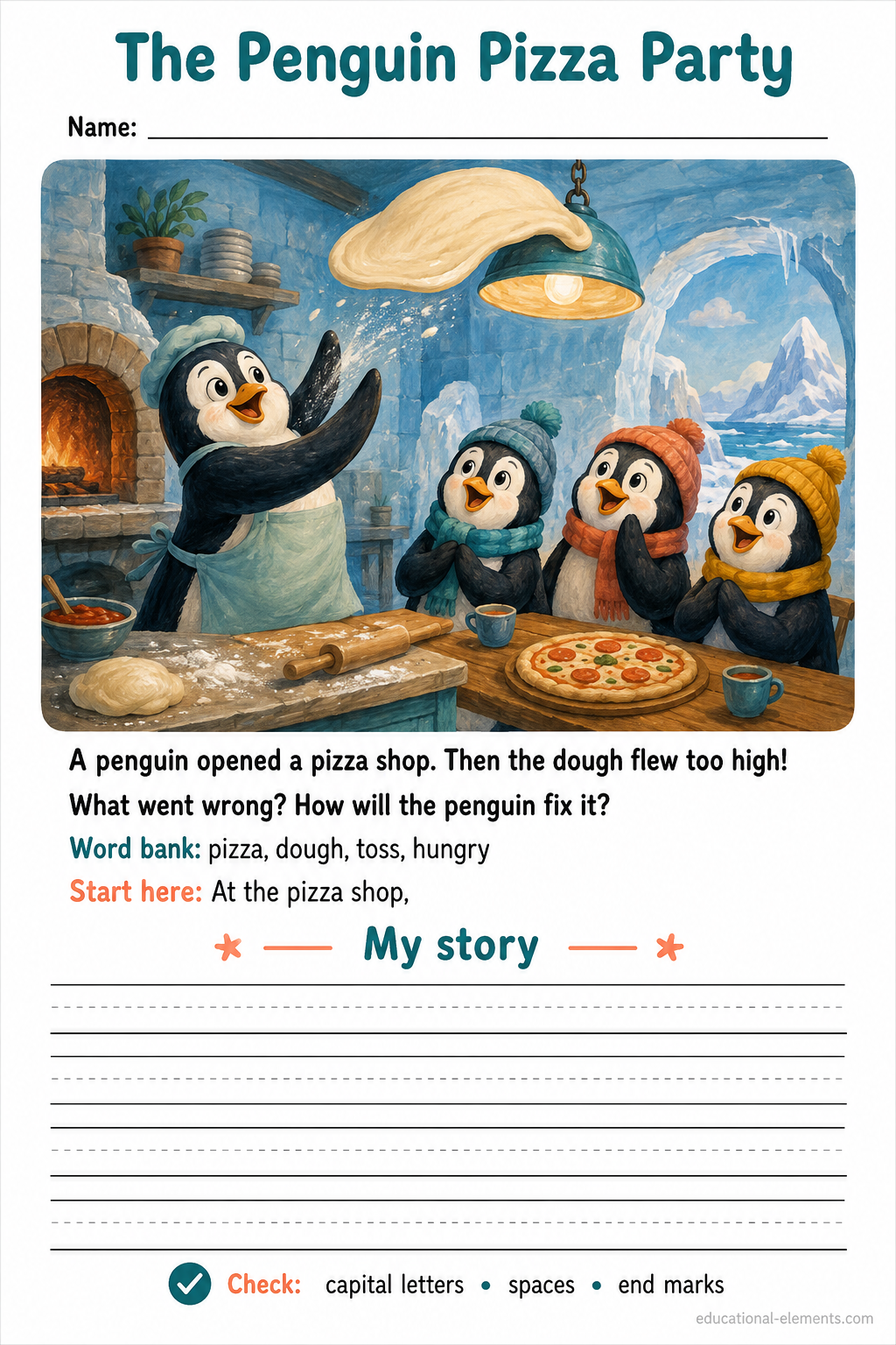 Preview of Silly Animal Story Starters
